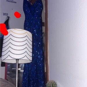 Stunning Blue Sequin Gown